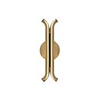 Kuzco Lighting WS89714-MRB Husk 15W Metallic Brass LED Indoor Wall Sconces