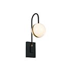 Kuzco Lighting WV302001MBBG-UNV Tagliato 11W Matte Black and Brushed Gold LED Bathroom Vanity Light