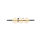 Kuzco Lighting WV302003MBBG-UNV Tagliato 31W Matte Black and Brushed Gold LED Bathroom Vanity Light