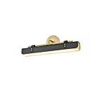 Kuzco Lighting WV307919VBTL Valise 18W Vintage Brass and Tuxedo Leather LED Bathroom Vanity Light