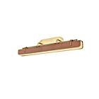 Kuzco Lighting WV307931VBCL Valise 32W Vintage Brass and Cognac Leather LED Bathroom Vanity Light