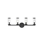 Kuzco Lighting WV309044UBCG Revolve 4-Lights 240W Clear Glass and Urban Bronze Bathroom Vanity Light