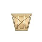 Kuzco Lighting WV309602VB Lattice 2-Lights 120W Vintage Brass Bathroom Vanity Light