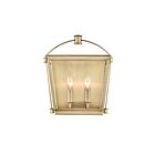 Kuzco Lighting WV312202VB Manor 2-Lights 120W Vintage Brass Bathroom Vanity Light