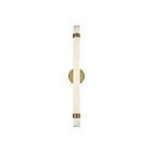 Kuzco Lighting WV324230VBGO-UNV Madison 24W Vintage Brass and Glossy Opal LED Bathroom Vanity Light