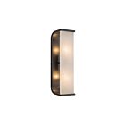 Kuzco Lighting WV327015UBAR Abbott 2-Lights 120W Urban Bronze and Alabaster Bathroom Vanity Light