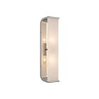 Kuzco Lighting WV327019PNAR Abbott 2-Lights 120W Polished Nickel and Alabaster Bathroom Vanity Light