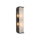 Kuzco Lighting WV327019UBAR Abbott 2-Lights 120W Urban Bronze and Alabaster Bathroom Vanity Light