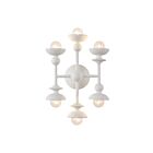 Kuzco Lighting WV328611AW Cadence 6-Lights 360W Antique White Bathroom Vanity Light