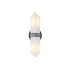 Kuzco Lighting WV334215UBAR Valencia 2-Lights 120W Urban Bronze and Alabaster Bathroom Vanity Light