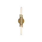 Kuzco Lighting WV335811VB Torres 2-Lights 120W Vintage Brass Bathroom Vanity Light