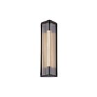 Kuzco Lighting WV339112UBCR Sabre 6W Ribbed Glass and Urban Bronze LED Bathroom Vanity Light