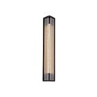 Kuzco Lighting WV339123UBCR Sabre 8W Ribbed Glass and Urban Bronze LED Bathroom Vanity Light