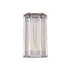 Kuzco Lighting WV339216PNCR Sabre 14W Polished Nickel and Ribbed Glass LED Bathroom Vanity Light