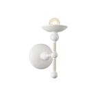 Kuzco Lighting WV343104MWCN Nadine 1-Light 60W Matte White and Cotton Bathroom Vanity Light