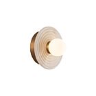 Kuzco Lighting WV346006VBAR Dahlia 6W Vintage Brass and Alabaster LED Bathroom Vanity Light