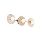 Kuzco Lighting WV346322VBAR Dahlia 11W Vintage Brass and Alabaster LED Bathroom Vanity Light