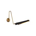 Kuzco Lighting WV347104MBVB Osorio 6W Matte Black and Vintage Brass LED Bathroom Vanity Light