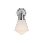Kuzco Lighting WV348106PNOP Willard 1-Light 60W Polished Nickel and Opal Matte Glass Bathroom Vanity Light