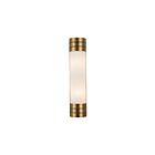 Kuzco Lighting WV348218VBOP Willard 2-Lights 120W Vintage Brass and Opal Matte Glass Bathroom Vanity Light