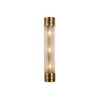 Kuzco Lighting WV348224VBPG Willard 3-Lights 180W Vintage Brass and Prismatic Glass Bathroom Vanity Light