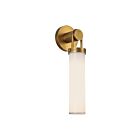 Kuzco Lighting WV355116VBGO Wynwood 1-Light 60W Vintage Brass and Glossy Opal Bathroom Vanity Light
