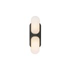 Kuzco Lighting WV357214UBAR Odin 2-Lights 120W Urban Bronze and Alabaster Bathroom Vanity Light