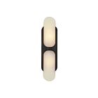 Kuzco Lighting WV357217UBAR Odin 2-Lights 120W Urban Bronze and Alabaster Bathroom Vanity Light