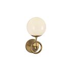Kuzco Lighting WV407306BGGO Fiore 1-Light 60W Brushed Gold and Glossy Opal Glass Bathroom Vanity Light