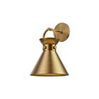 Kuzco Lighting WV412009AG Emerson 1-Light 60W Aged Gold Bathroom Vanity Light