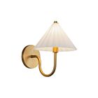 Kuzco Lighting WV451808AGOP Serena 1-Light 60W Aged Gold and Matte Opal Glass Bathroom Vanity Light