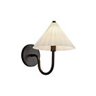 Kuzco Lighting WV451808MBOP Serena 1-Light 60W Matte Black and Matte Opal Glass Bathroom Vanity Light