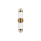 Kuzco Lighting WV461102AG Lancaster 2-Lights 120W Aged Gold Bathroom Vanity Light