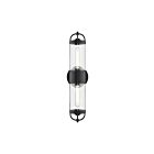Kuzco Lighting WV461102MB Lancaster 2-Lights 120W Matte Black Bathroom Vanity Light