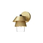 Kuzco Lighting WV475106BGCL Tetsu 1-Light 60W Brushed Gold and Clear Glass Bathroom Vanity Light