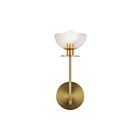 Kuzco Lighting WV515205BGCL Sylvia 1-Light 60W Brushed Gold and Clear Glass Bathroom Vanity Light