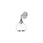 Kuzco Lighting WV524006CHCL Hazel 1-Light 60W Chrome and Clear Glass Bathroom Vanity Light