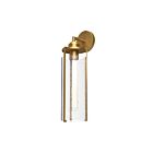 Kuzco Lighting WV536005AGWC Belmont 1-Light 60W Aged Gold and Clear Water Glass Bathroom Vanity Light