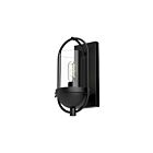 Kuzco Lighting WV539007MBCL Cyrus 1-Light 60W Clear Glass and Matte Black Bathroom Vanity Light