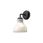 Kuzco Lighting WV540106MBGO Westlake 1-Light 60W Glossy Opal Glass and Matte Black Bathroom Vanity Light