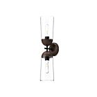 Kuzco Lighting WV542226MBWT Emil 2-Lights 120W Matte Black and Walnut Bathroom Vanity Light