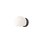 Kuzco Lighting WV548006MBOP Willow 1-Light 60W Matte Black and Opal Matte Glass Bathroom Vanity Light