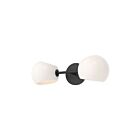 Kuzco Lighting WV548217MBOP Willow 2-Lights 120W Brushed Gold and Clear Glass Bathroom Vanity Light