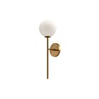 Kuzco Lighting WV549101AGOP Cassia 1-Light 40W Aged Gold and Opal Matte Glass Bathroom Vanity Light