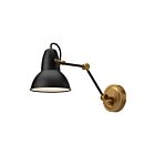 Kuzco Lighting WV576027MBAG Felix 1-Light 60W Aged Gold and Matte Black Bathroom Vanity Light