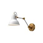 Kuzco Lighting WV576027WHAG Felix 1-Light 60W Aged Gold and White Bathroom Vanity Light