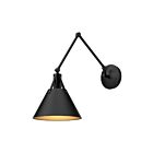 Kuzco Lighting WV584510MB Archer 1-Light 60W Matte Black Bathroom Vanity Light