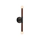 Kuzco Lighting WV612223MBOP-UNV Arden 11W Matte Black and Opal Glass LED Bathroom Vanity Light