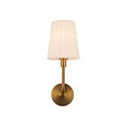 Kuzco Lighting WV628107AGOP Plisse 1-Light 60W Aged Gold and Opal Matte Glass Bathroom Vanity Light