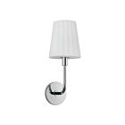 Kuzco Lighting WV628107CHOP Plisse 1-Light 60W Chrome and Opal Matte Glass Bathroom Vanity Light